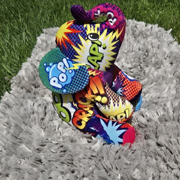 Pop Art Soft 16" Plush Elephant Mammoth Cartoon Wham Colorful Stuffed Animal POW - Picture 9 of 11